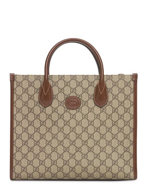 gucci gg supreme soft canvas tote|gucci gg canvas tote bag.